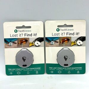 Lot of 2 Trackr Bravo Tracking Keyring Device NIB